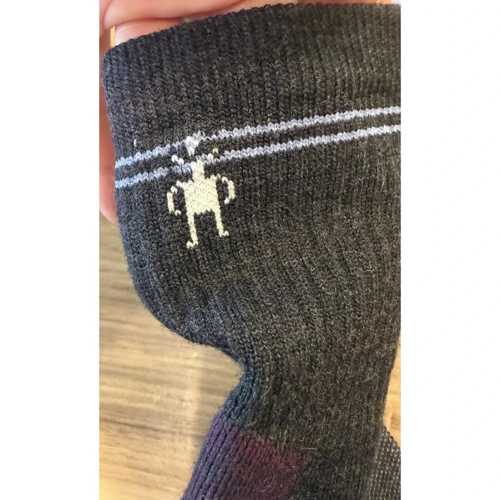 Smartwool Merino Wool Crew Hiking Socks Adult Medium (Estimated) Lot of 2 Pairs